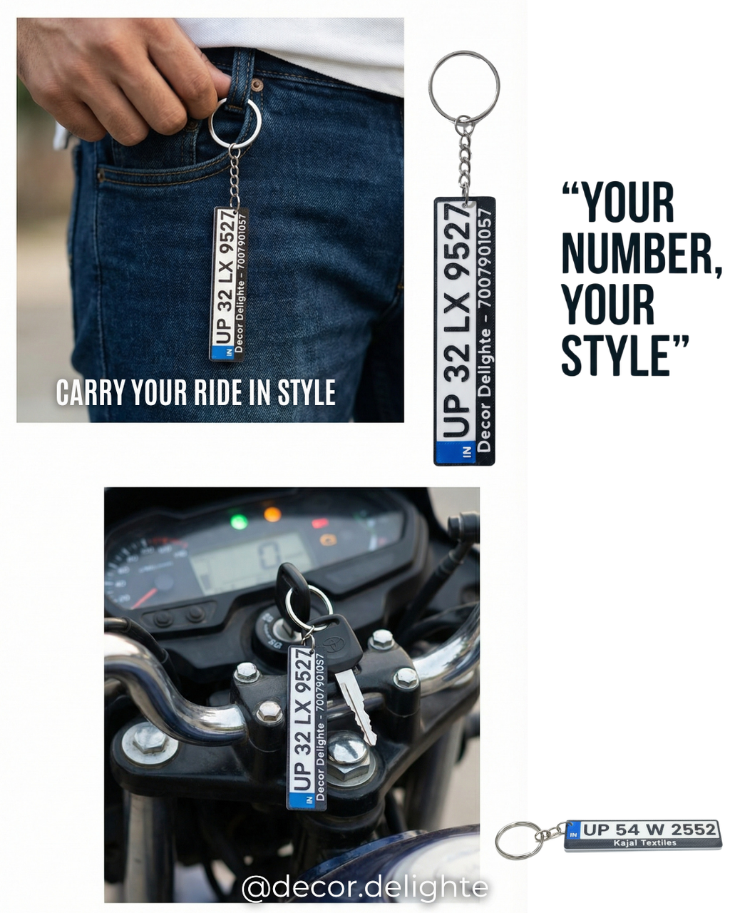 Number Plate Keychain