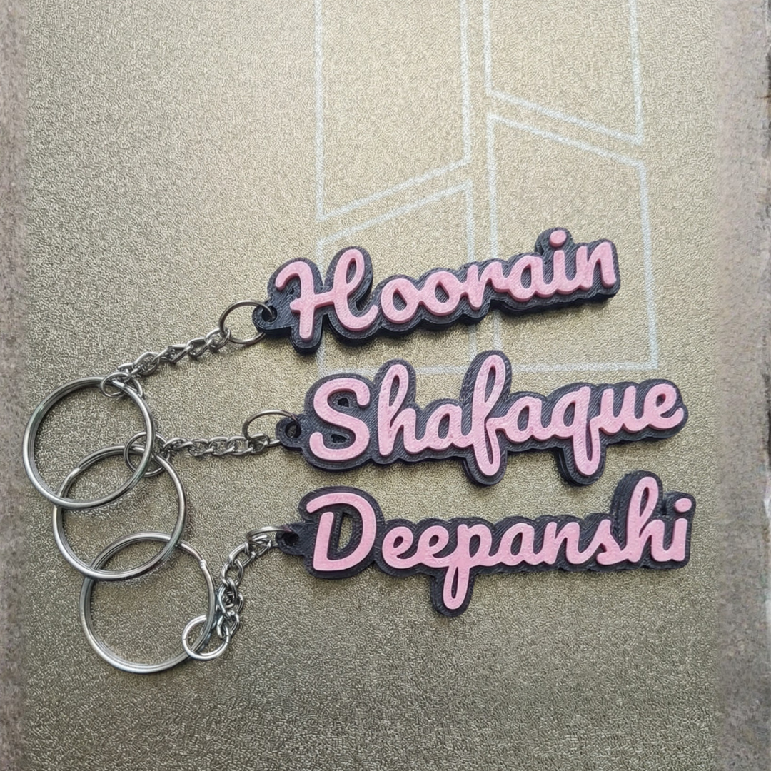 Custom Name Keychain | Single Colour