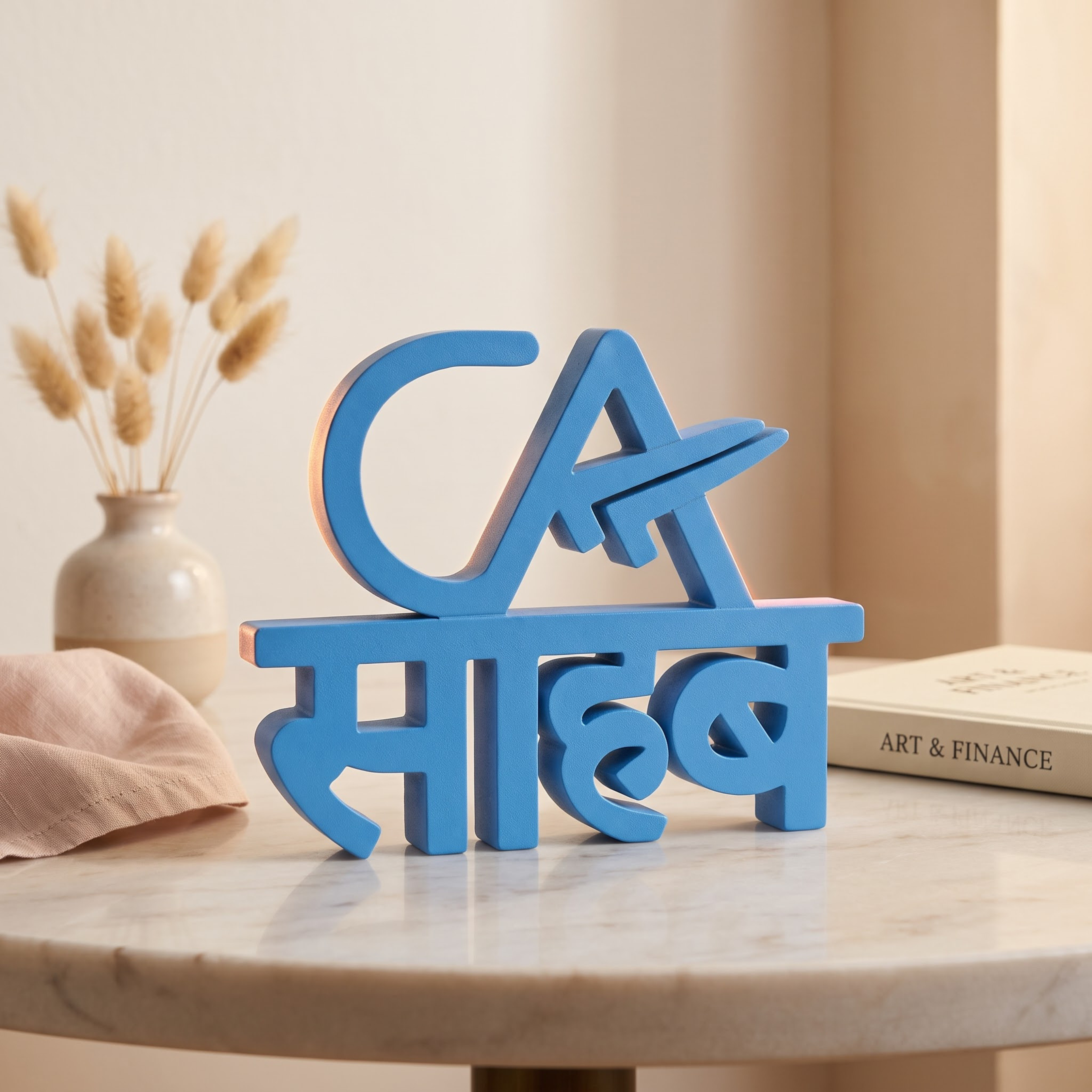 CA Sahab Table Top Sign | CA Gift | Professional Desk Decor