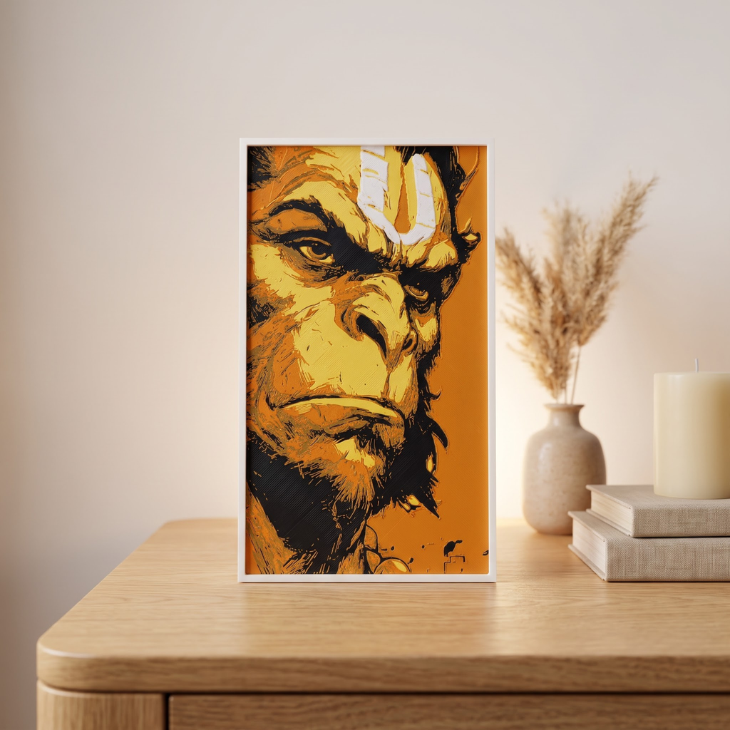 Jai Shree Hanuman Wall/Table decor | Religous decorative item with stand