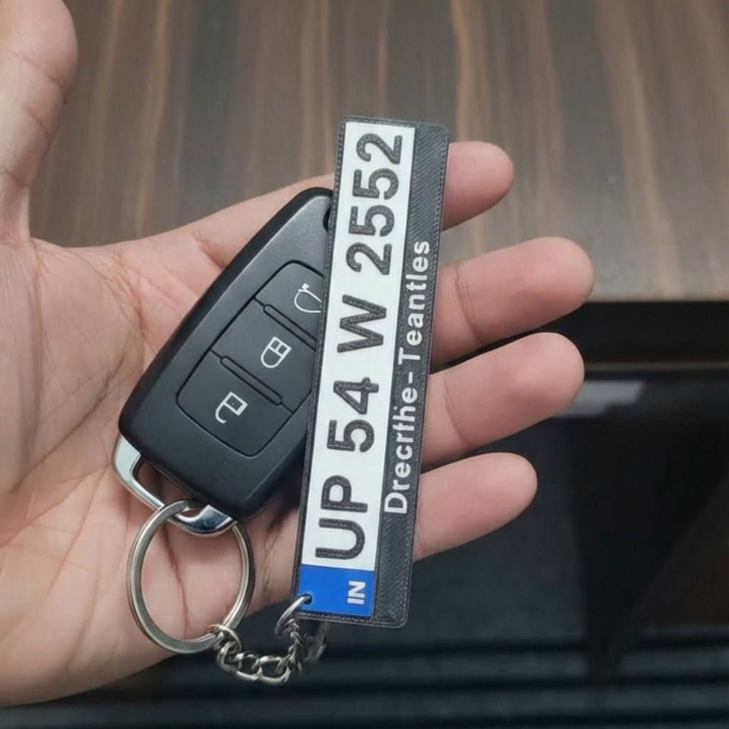 Number Plate Keychain