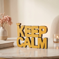 Keep Calm Table Top Sign | Motivational Desk Decor | Office Decor