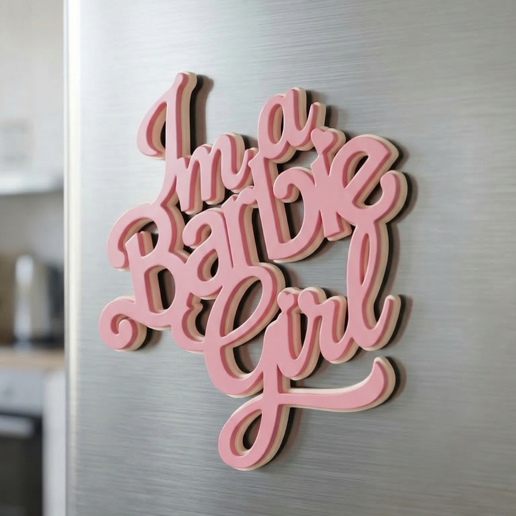 I'm a Barbie Girl | Magnet Sign | Fridge Magnet