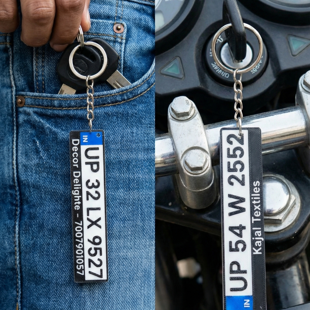 Number Plate Keychain