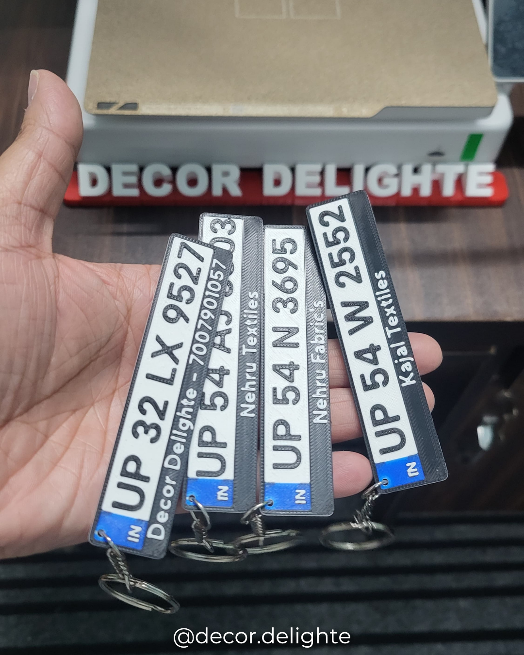 Number Plate Keychain