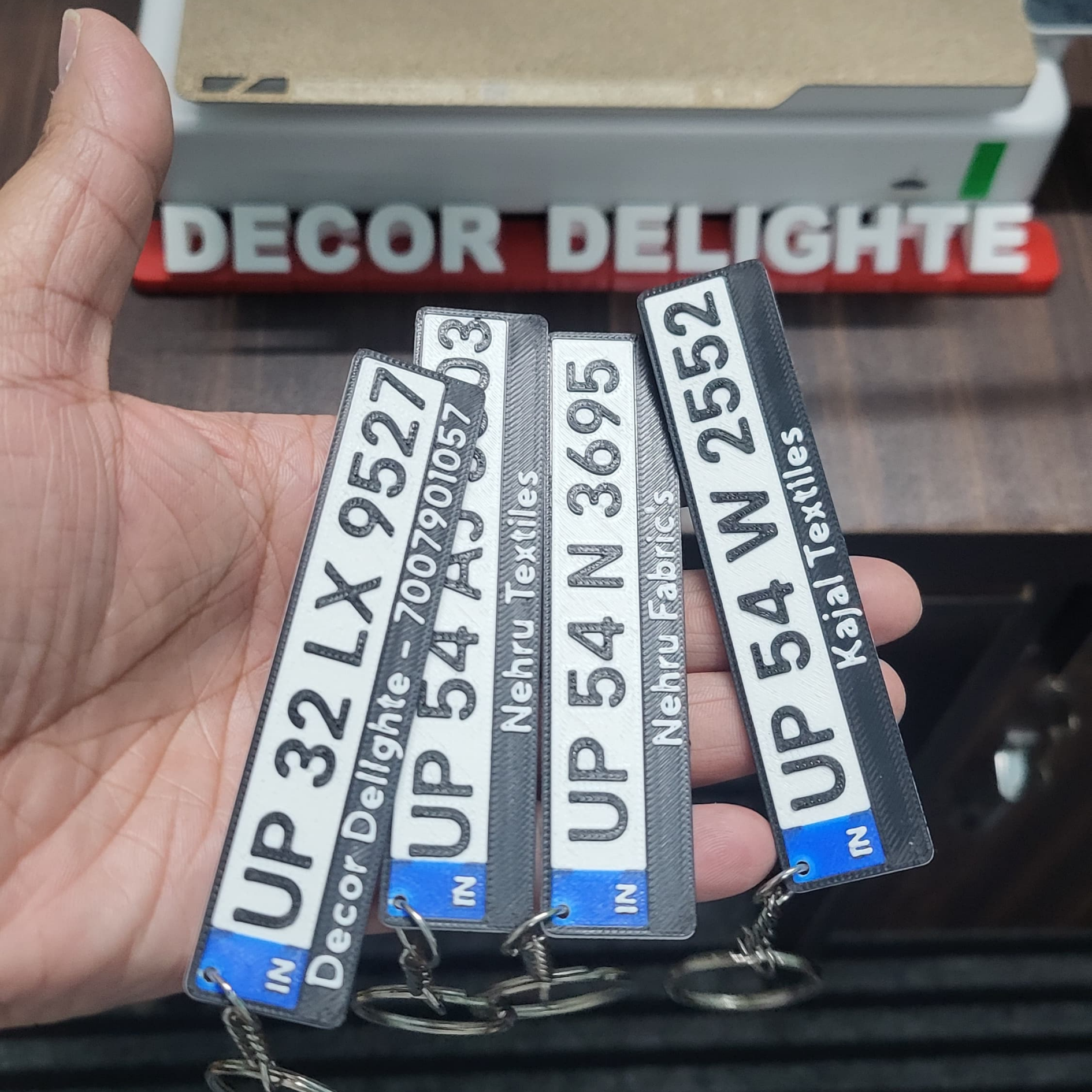 Number Plate Keychain