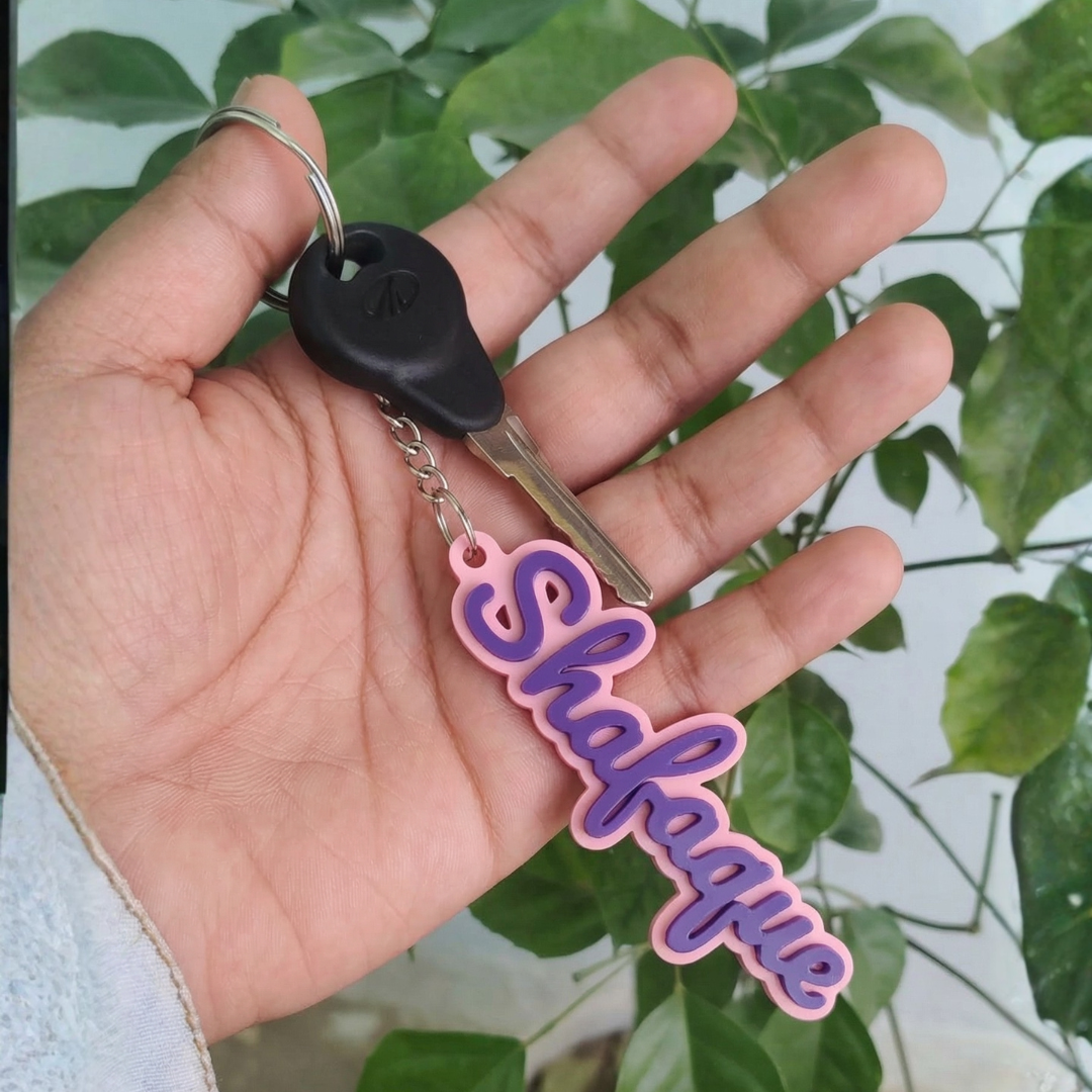 Custom Name Keychain | Single Colour