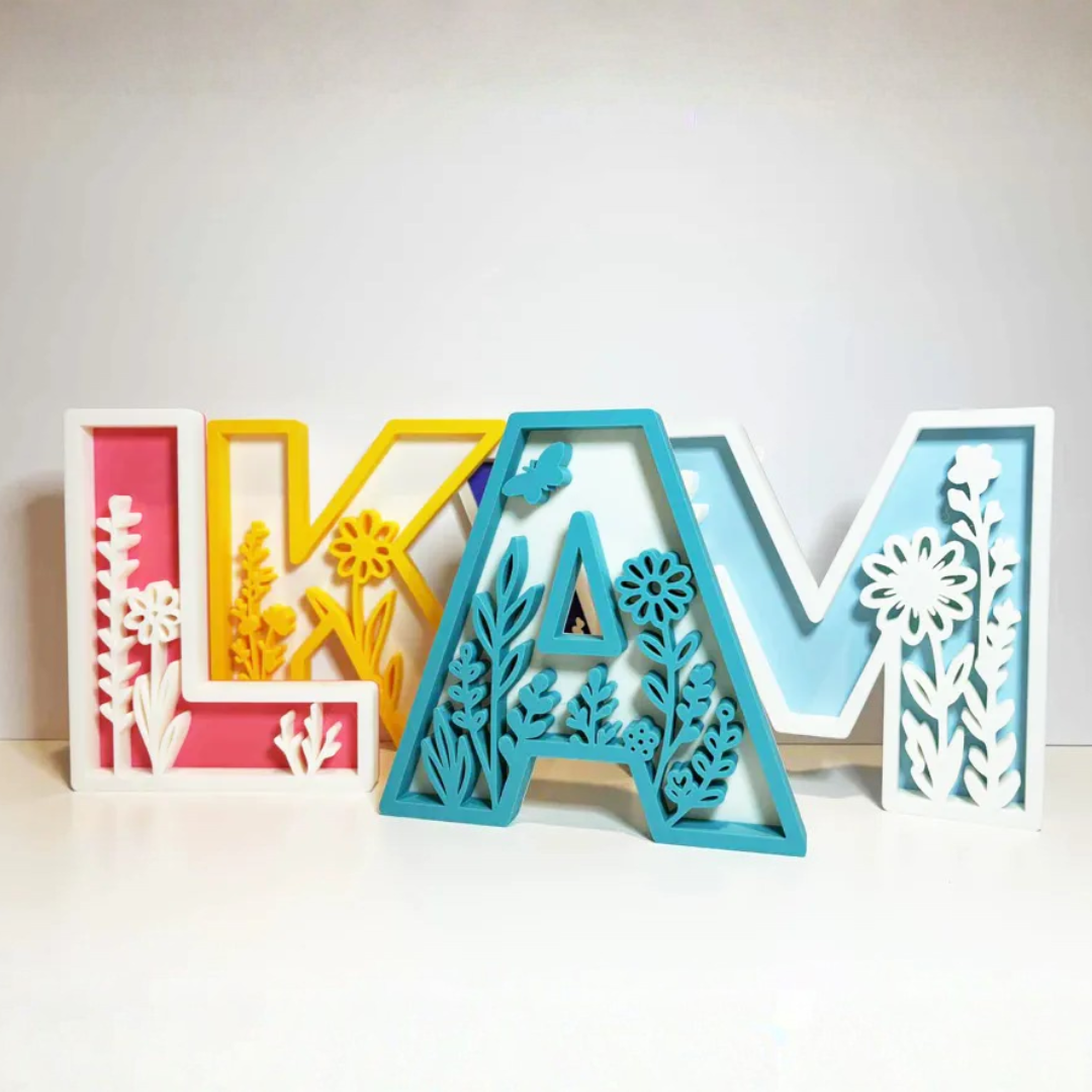 Personalized Initial | Custom Table Top Sign | Desk/Wall decor