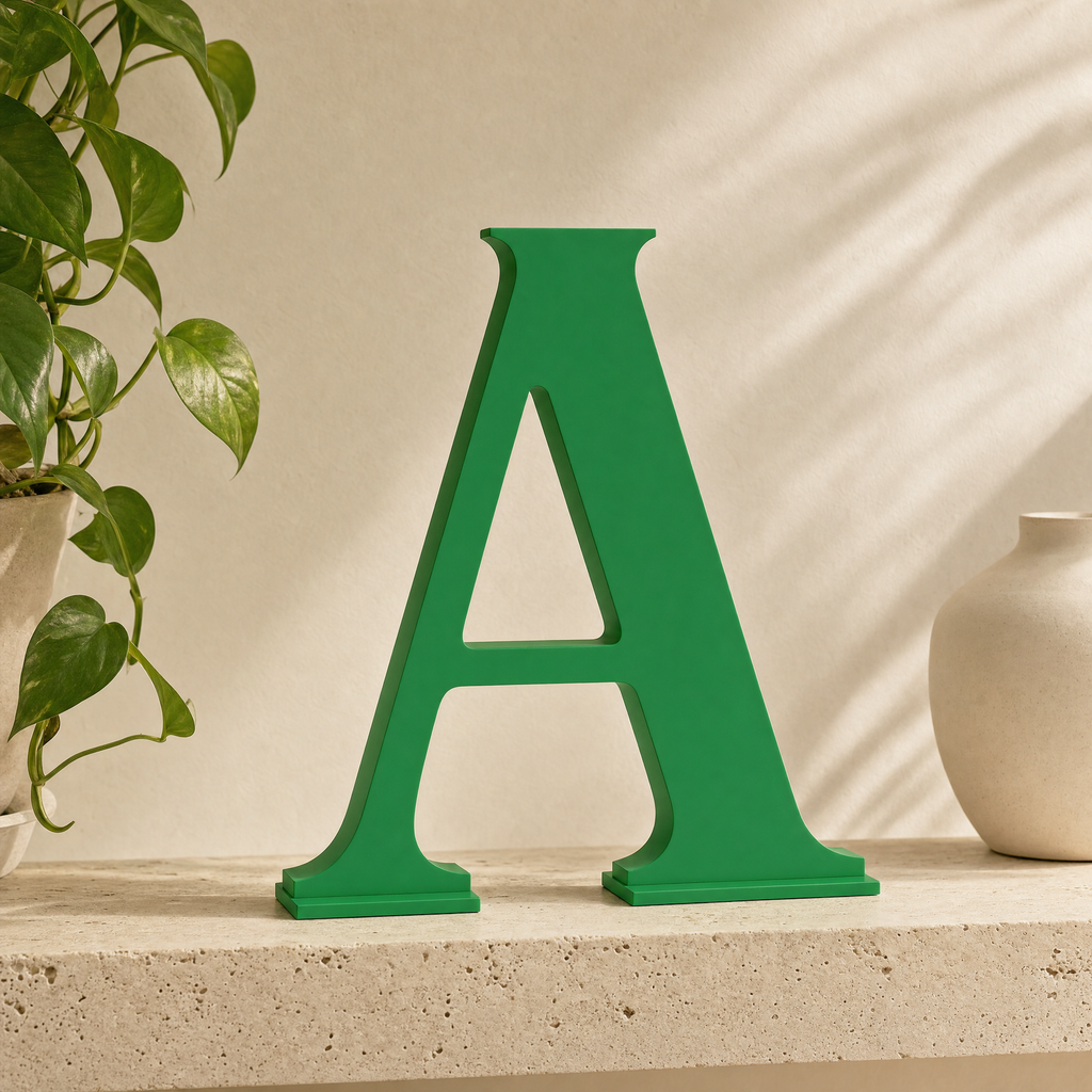 Custom Initial Letter Table Décor | A–Z 3D Alphabet Sign