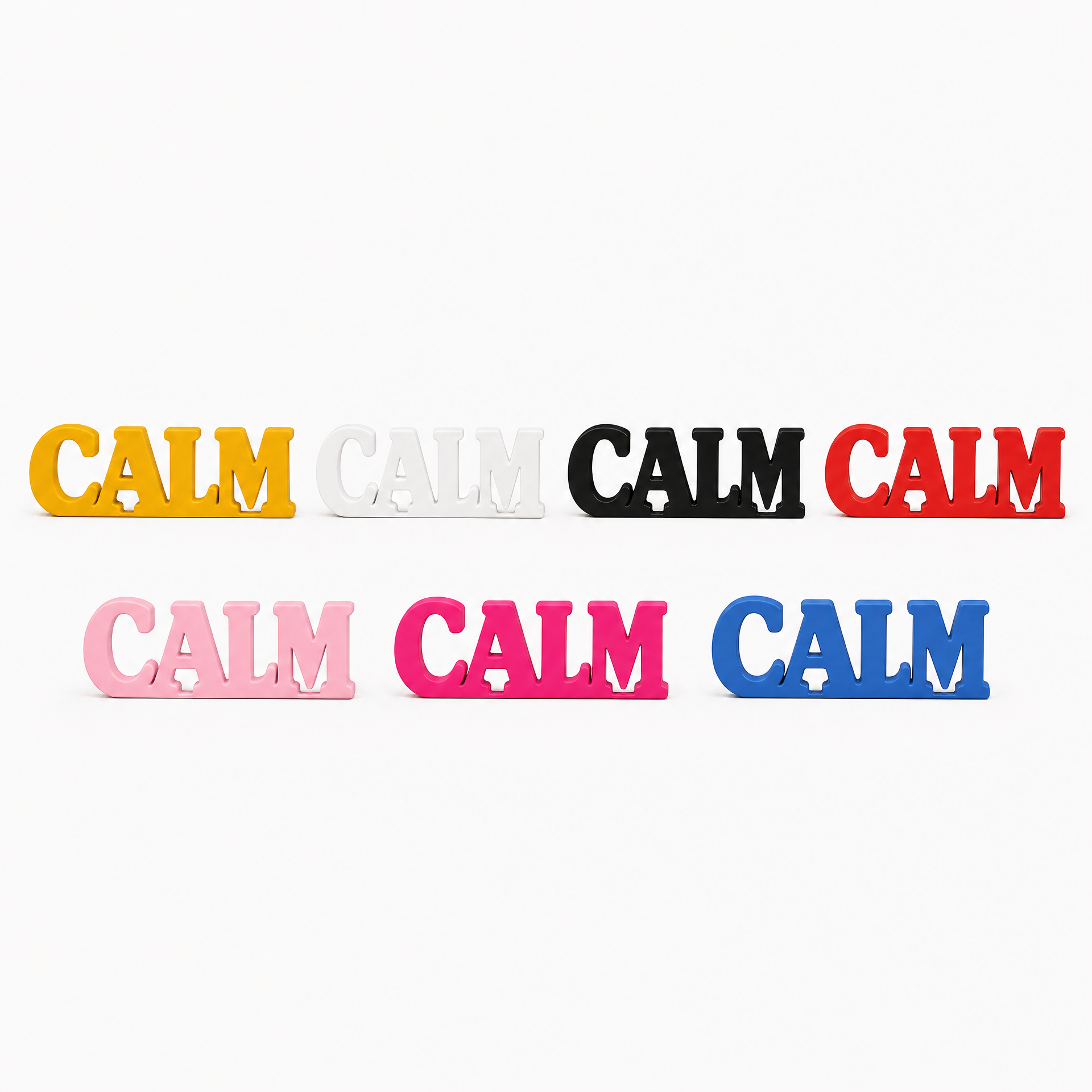 Calm Table Top Sign | Minimalist Desk Decor | Office & Home Decor
