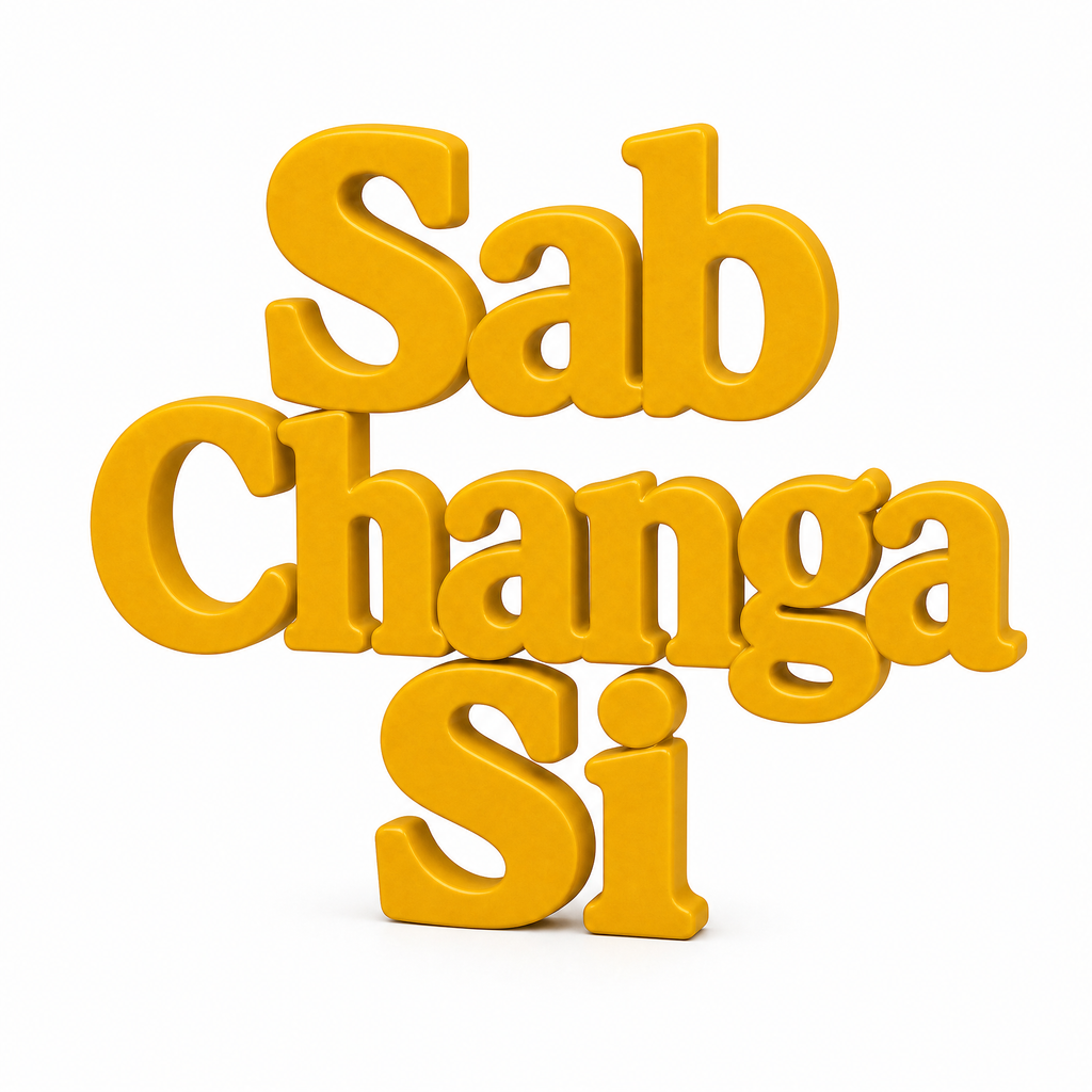 Sab Changa Si Table Top Sign | Punjabi Decor | Desk & Shelf Decor