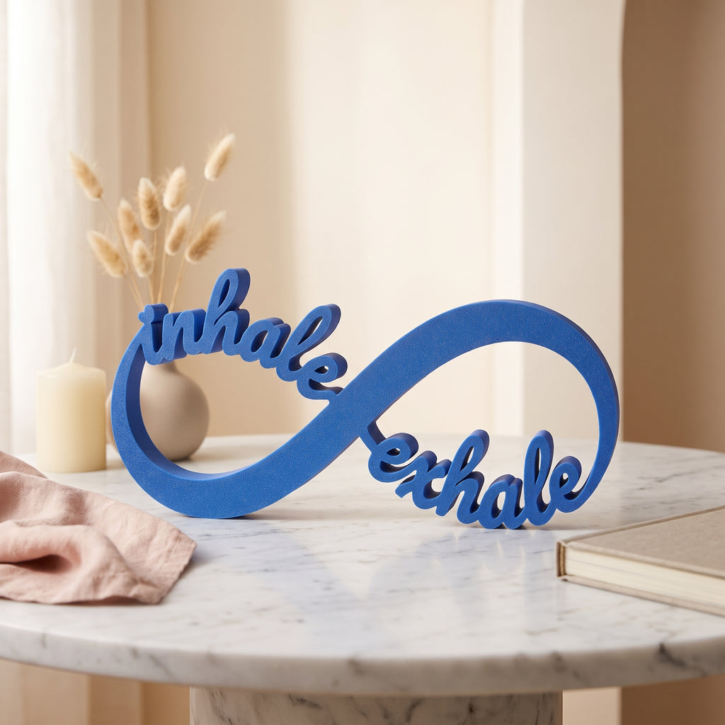 Inhale Exhale Table Top Sign | Mindfulness Decor | Desk & Shelf Decor