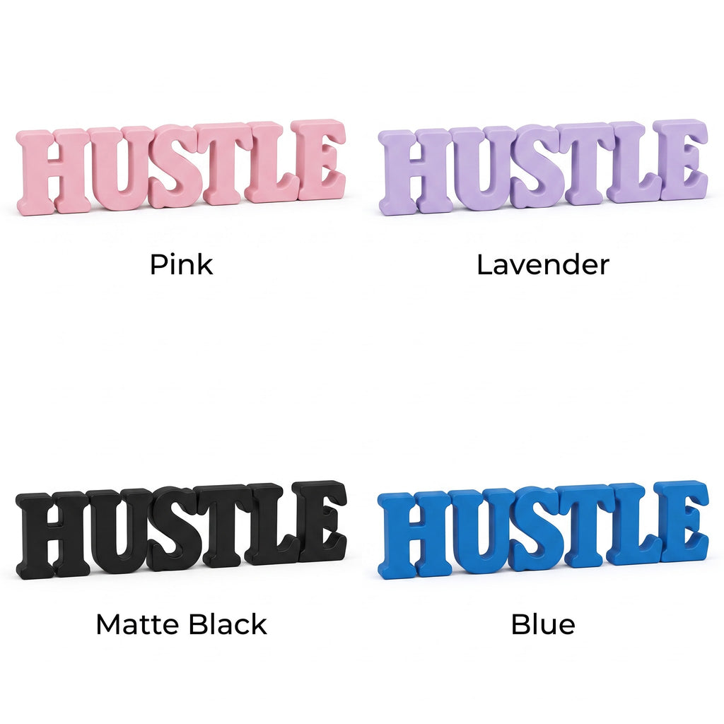Hustle Table Top Sign | Motivational Desk Decor | Office Decor