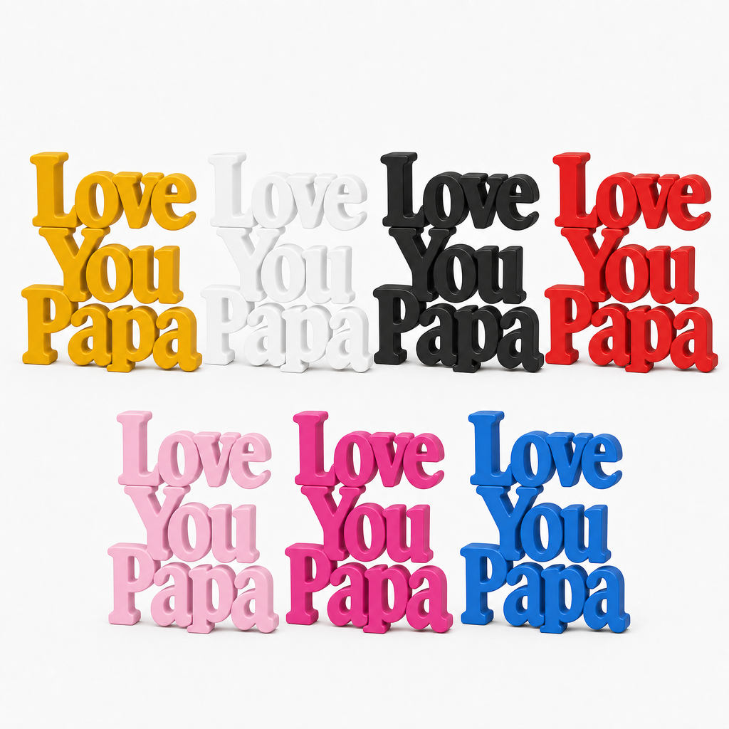 Love You Papa Table Top Sign | Father's Day Gift | Desk Decor