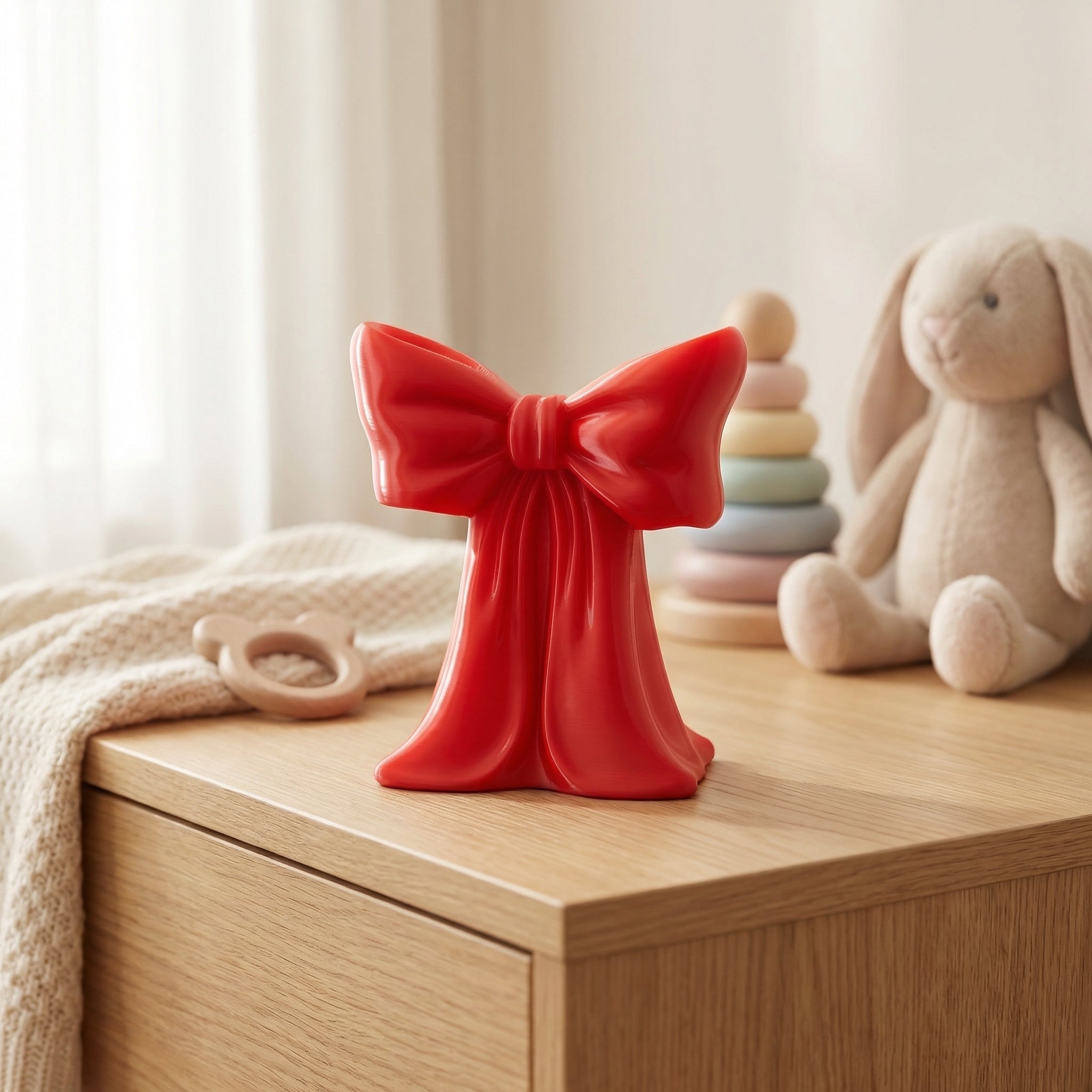 Red Bow Make-up Brush Holder | Brush Holder | Make-up Desk Decor