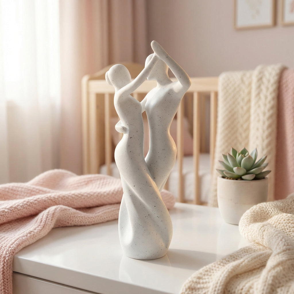 Dancing Couple Statue Decor | Marble Finish | Table/Shelf Decor