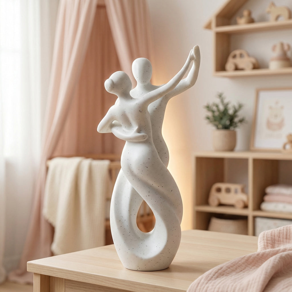 Dancing Couple Statue Decor | Marble Finish | Table/Shelf Decor