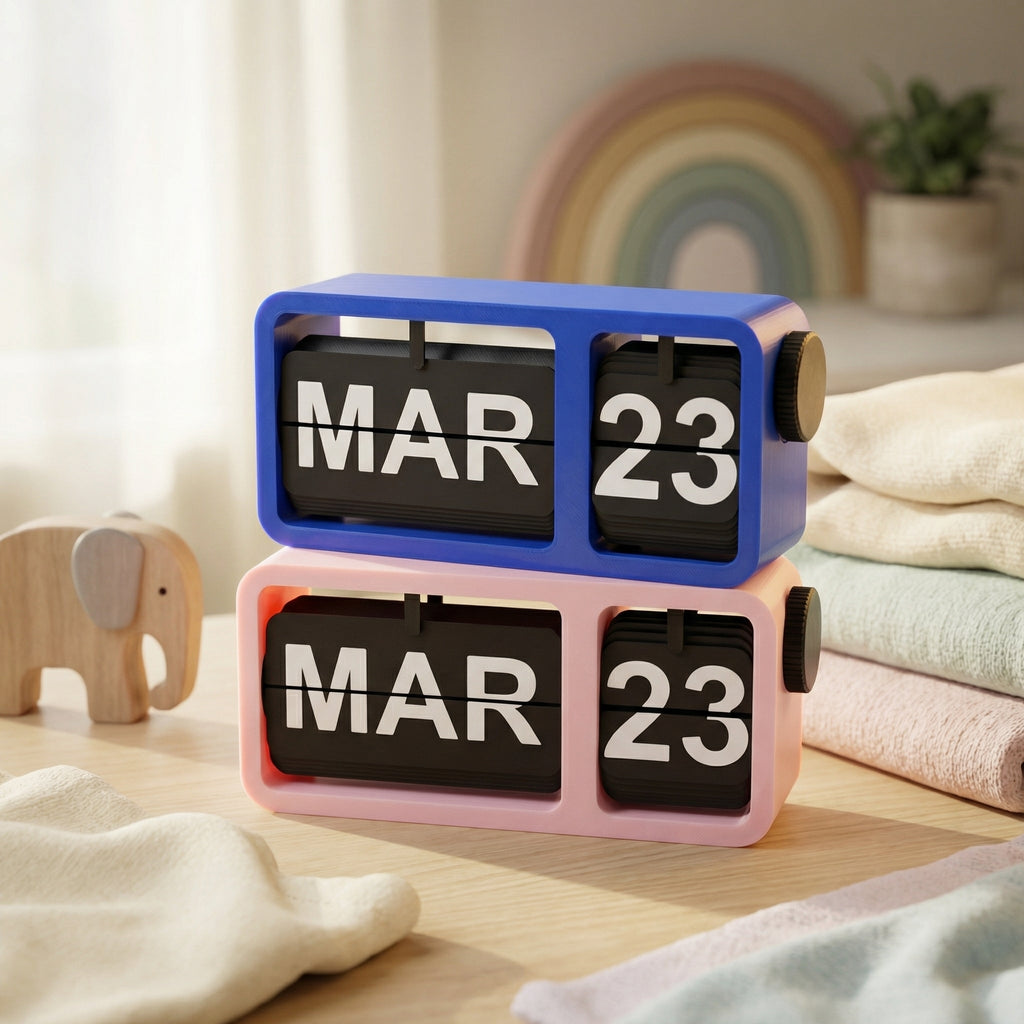 Minimal Manual Calendar | Turning Calendar