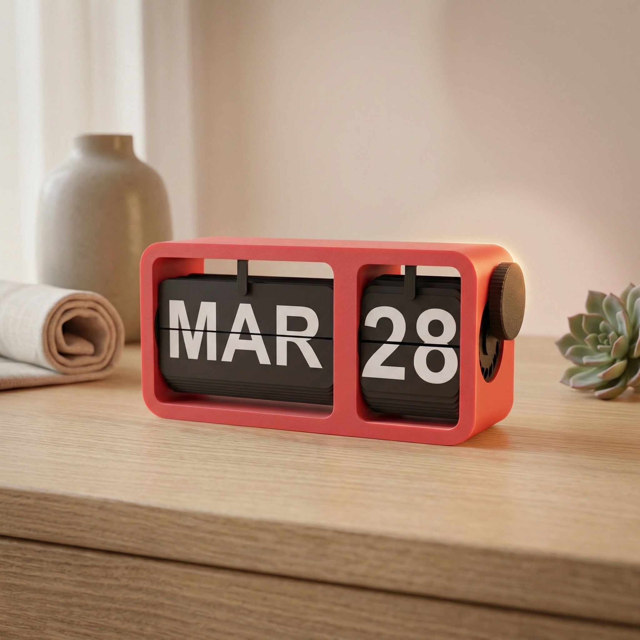 Minimal Manual Calendar | Turning Calendar