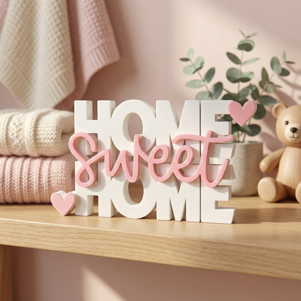 "Home Sweet Home" Stand | Table Top Sign | Shelf/Desk Decor