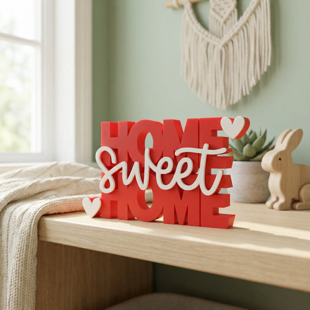 "Home Sweet Home" Stand | Table Top Sign | Shelf/Desk Decor
