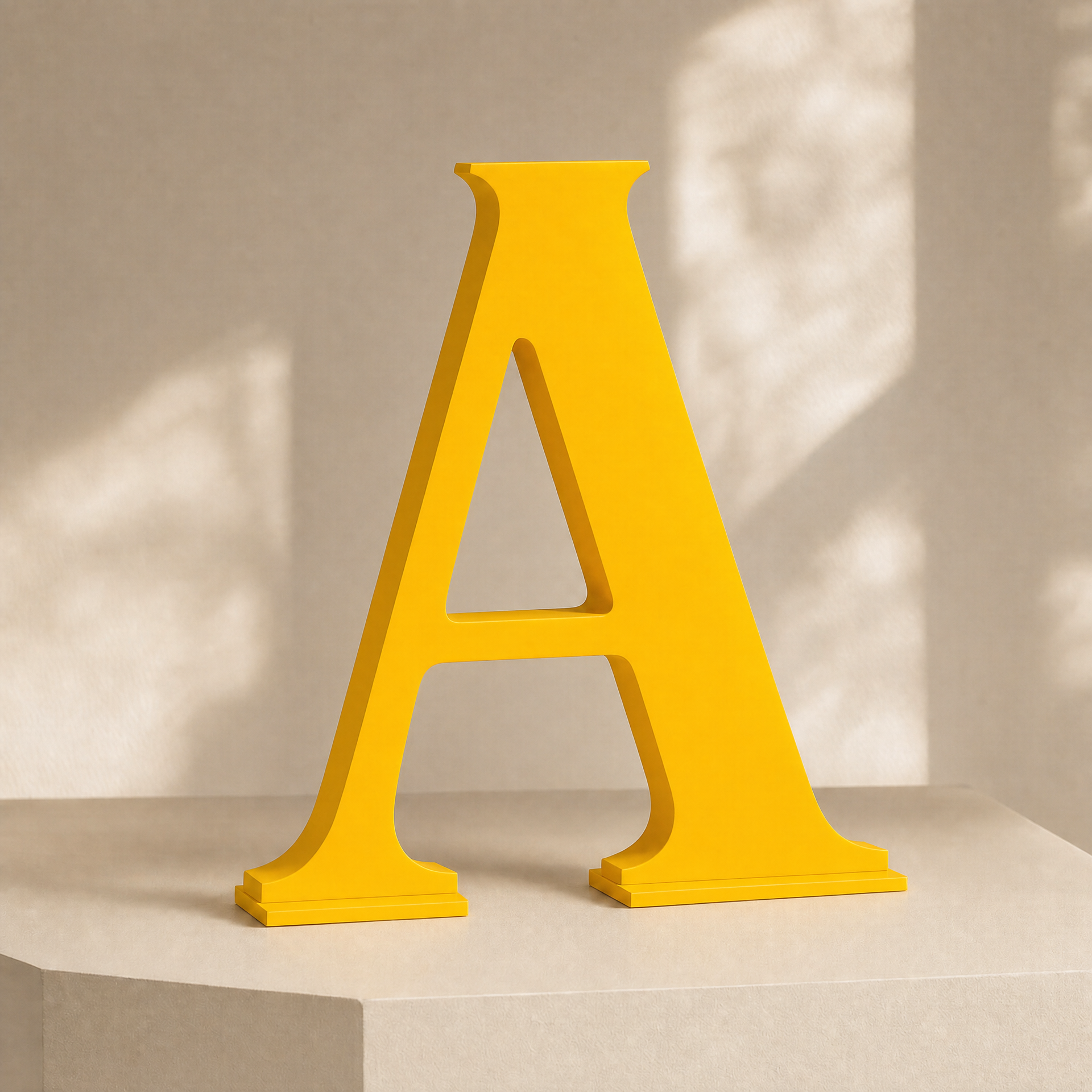 Custom Initial Letter Table Décor | A–Z 3D Alphabet Sign