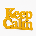 Keep Calm Table Top Sign | Motivational Desk Decor | Office Decor