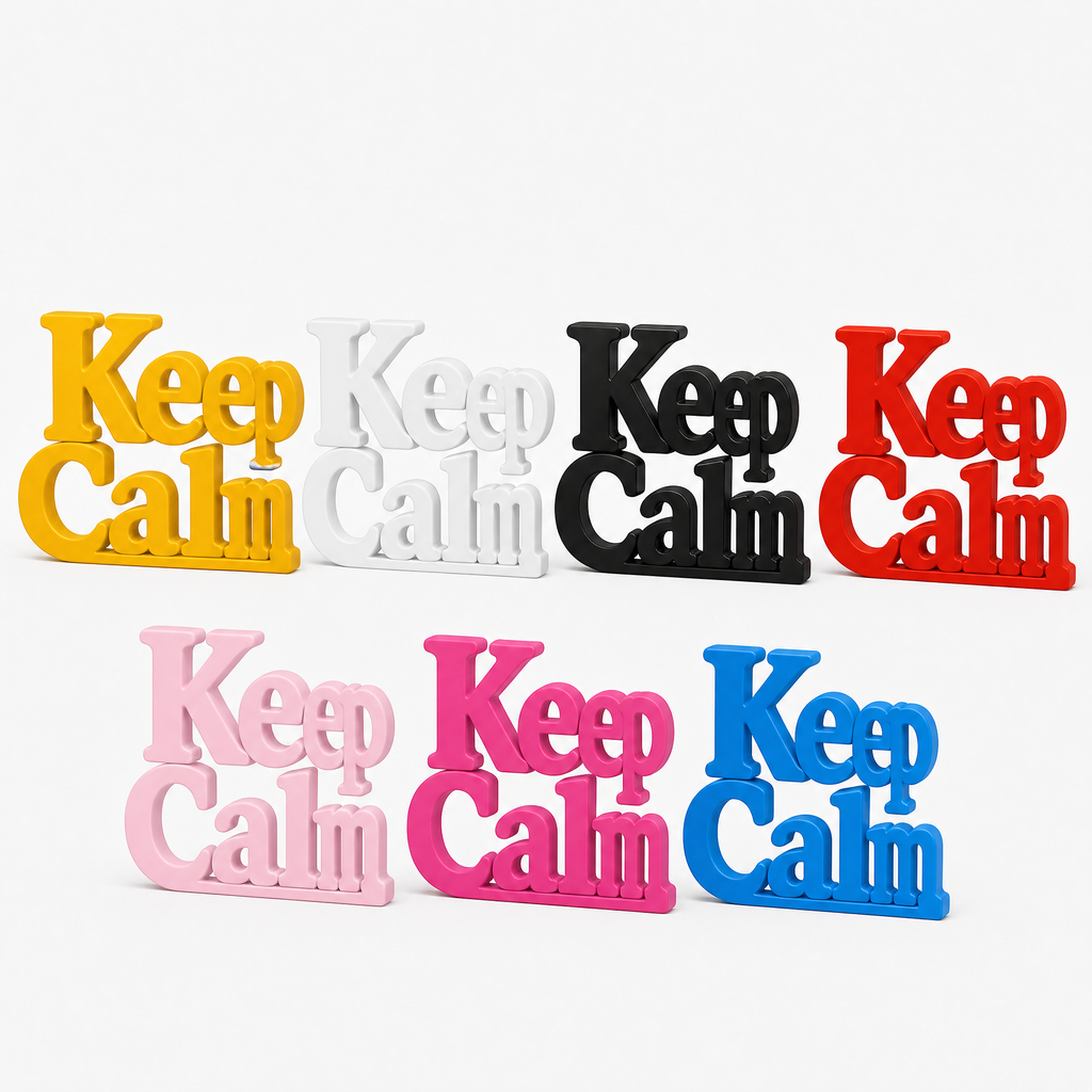 Keep Calm Table Top Sign | Motivational Desk Decor | Office Decor