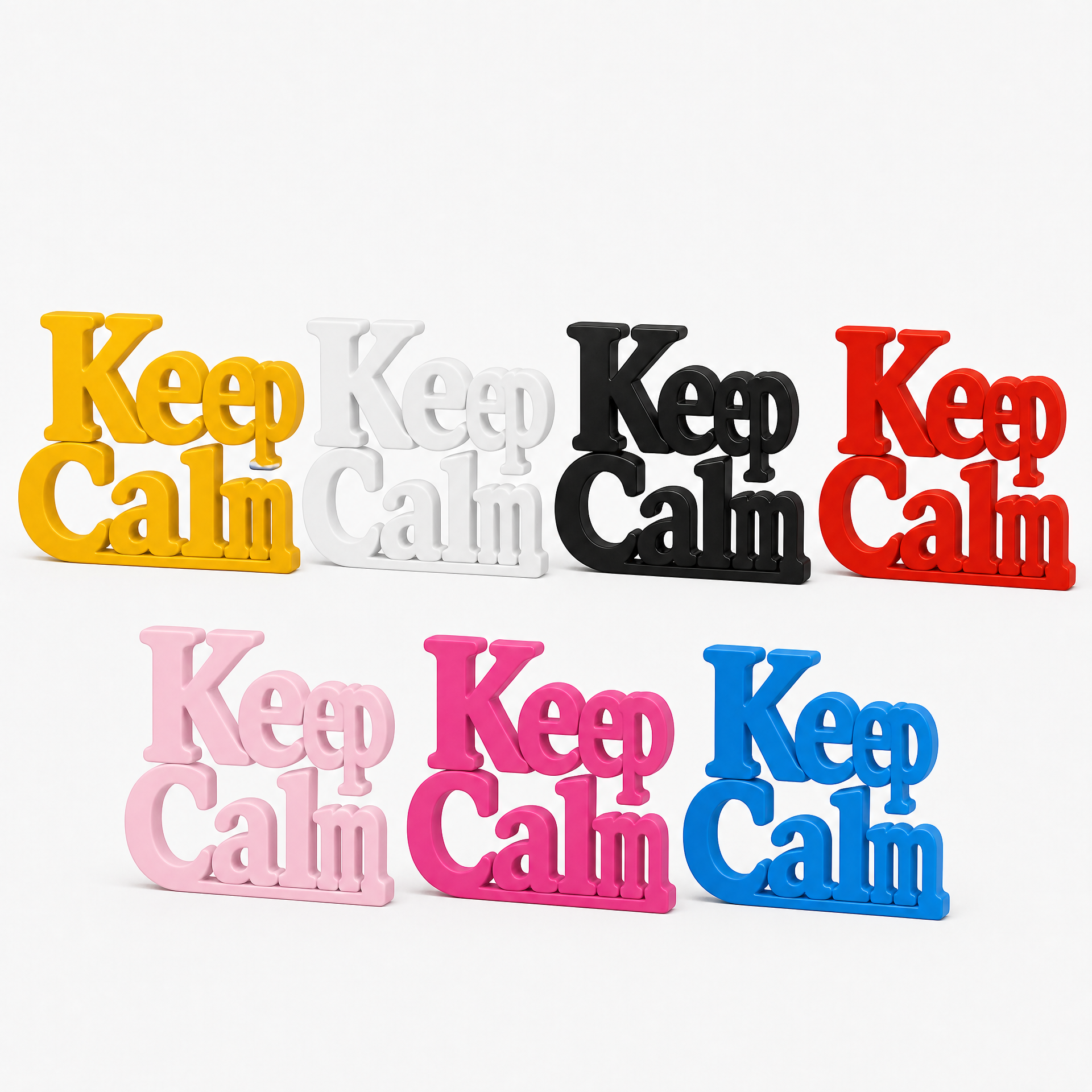Keep Calm Table Top Sign | Motivational Desk Decor | Office Decor