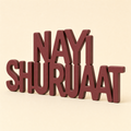 Nayi Shuruaat | Fresh Start Table Sign