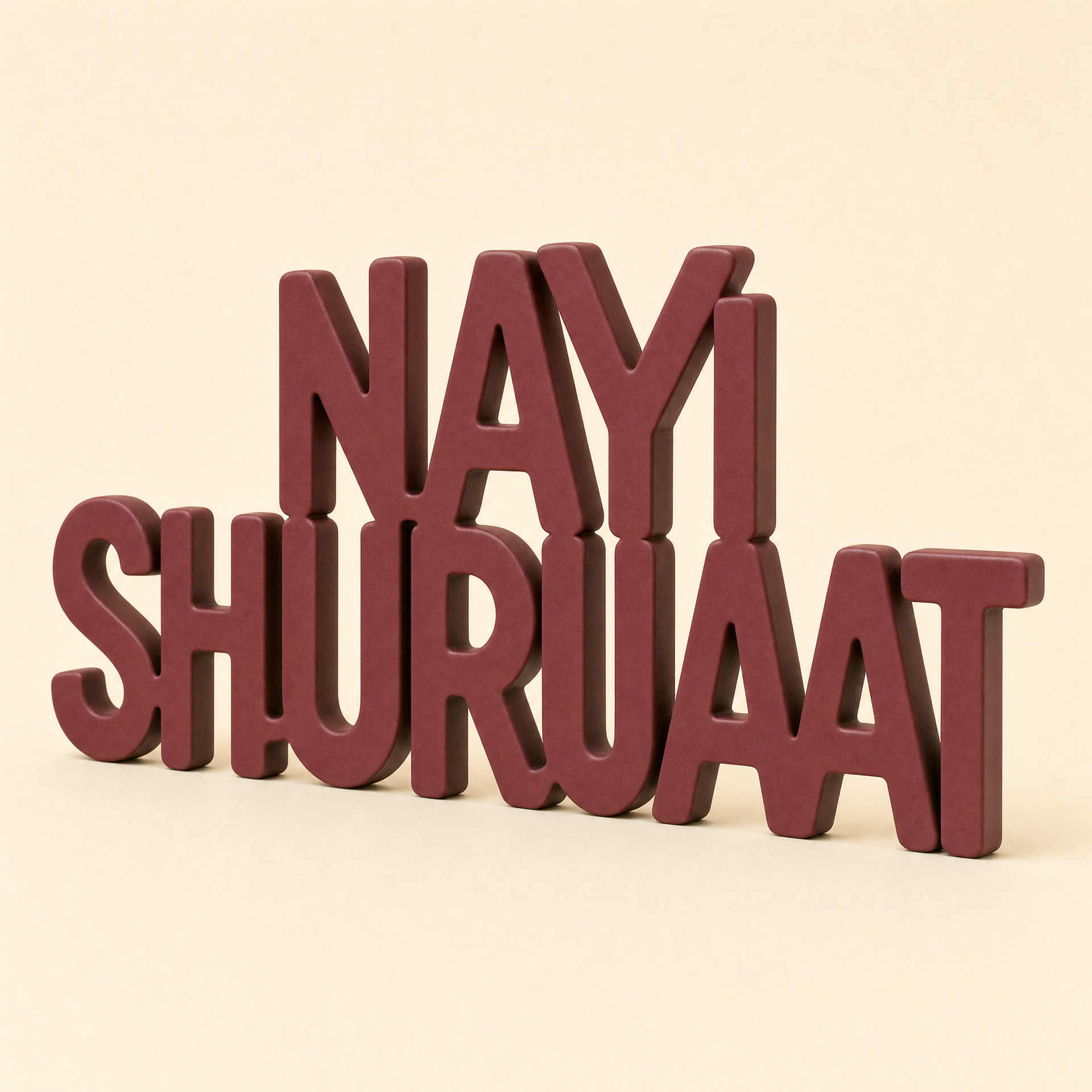 Nayi Shuruaat | Fresh Start Table Sign