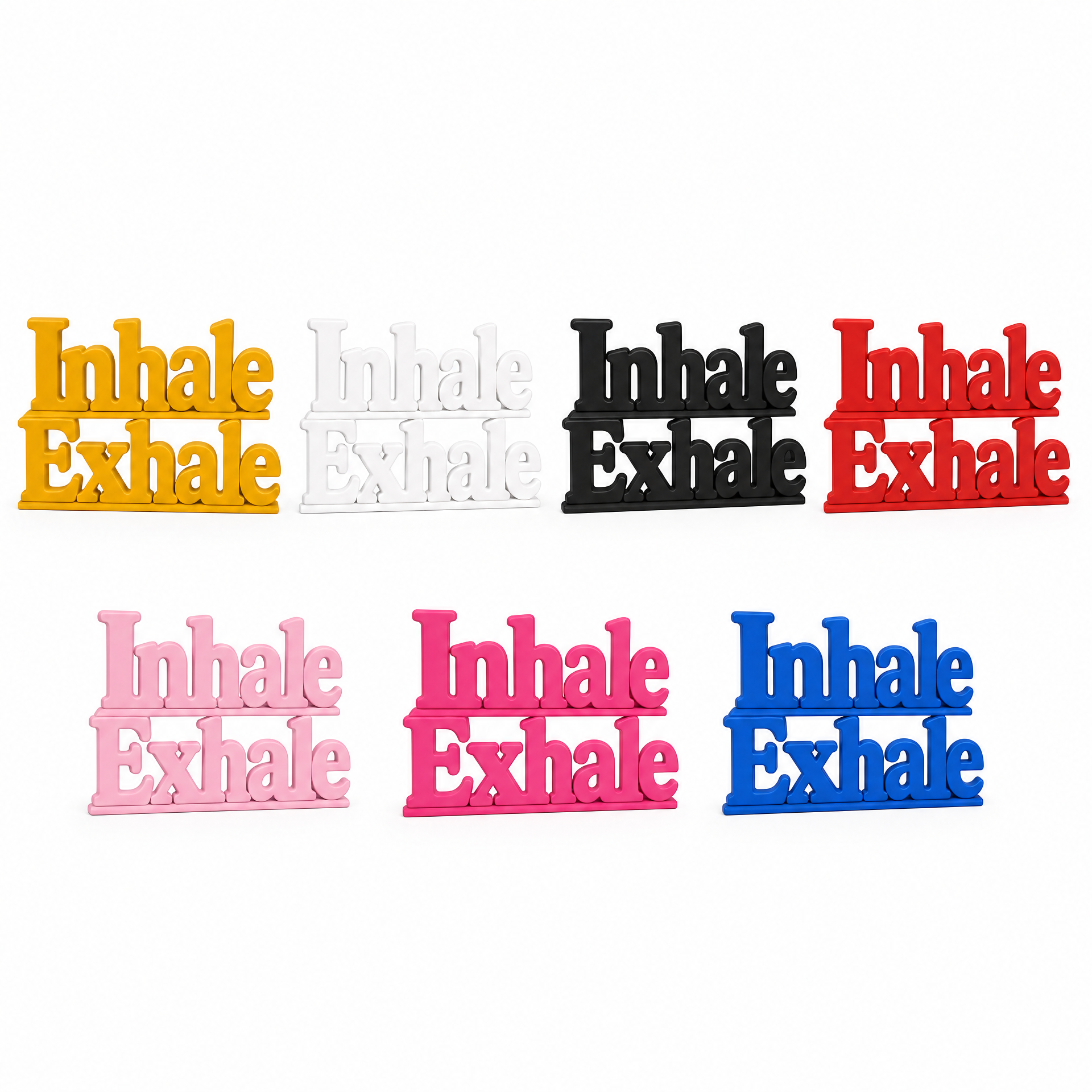 Inhale Exhale Table Top Sign | Mindfulness Decor | Desk & Shelf Decor
