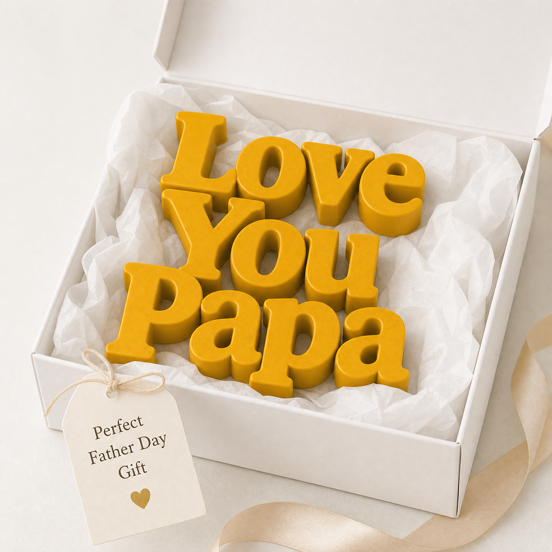 Love You Papa Table Top Sign | Father's Day Gift | Desk Decor
