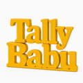 Tally Babu Table Top Sign | CA & Accountant Gift | Desk Decor