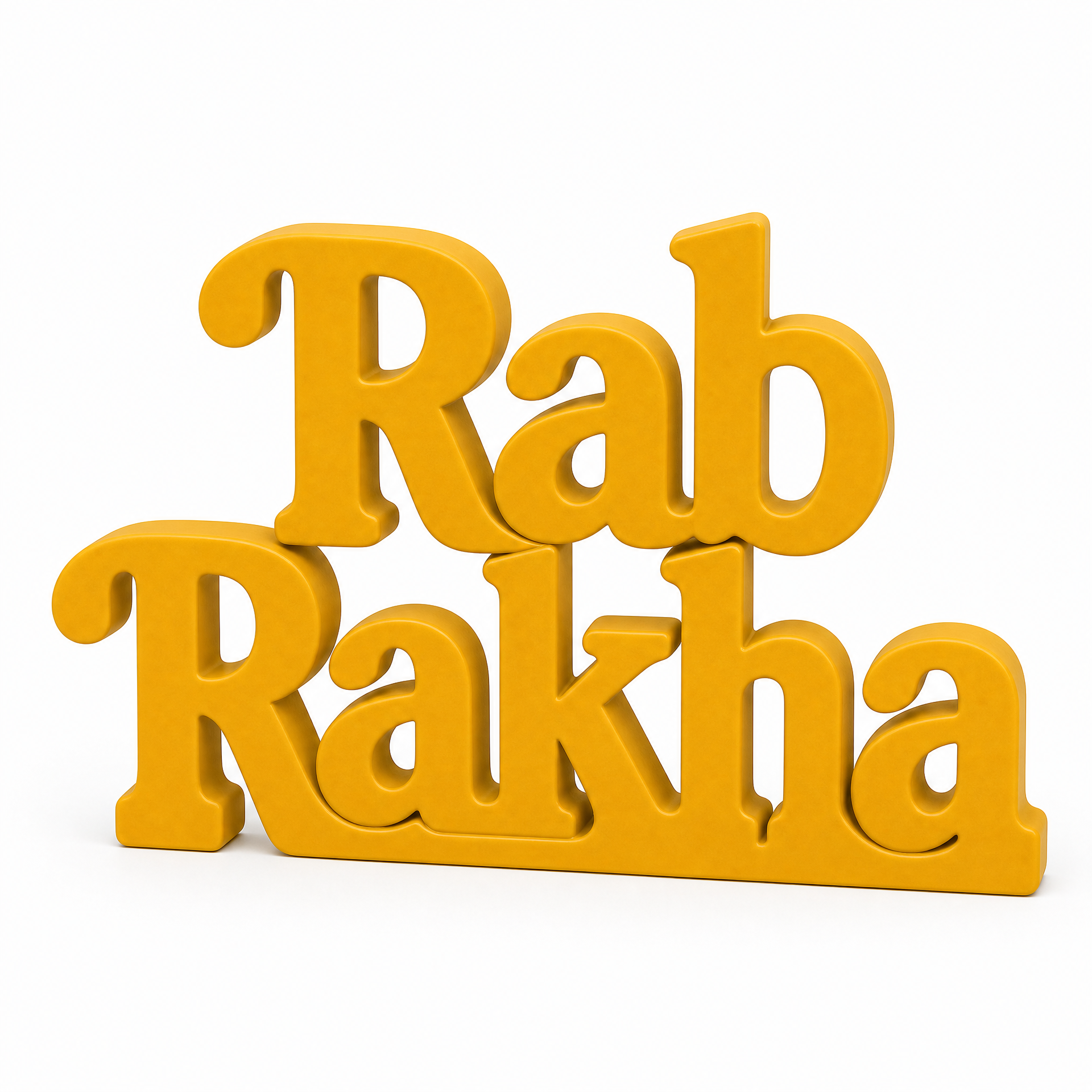 Rab Rakha Table Top Sign | Punjabi Spiritual Decor | Desk & Shelf Decor