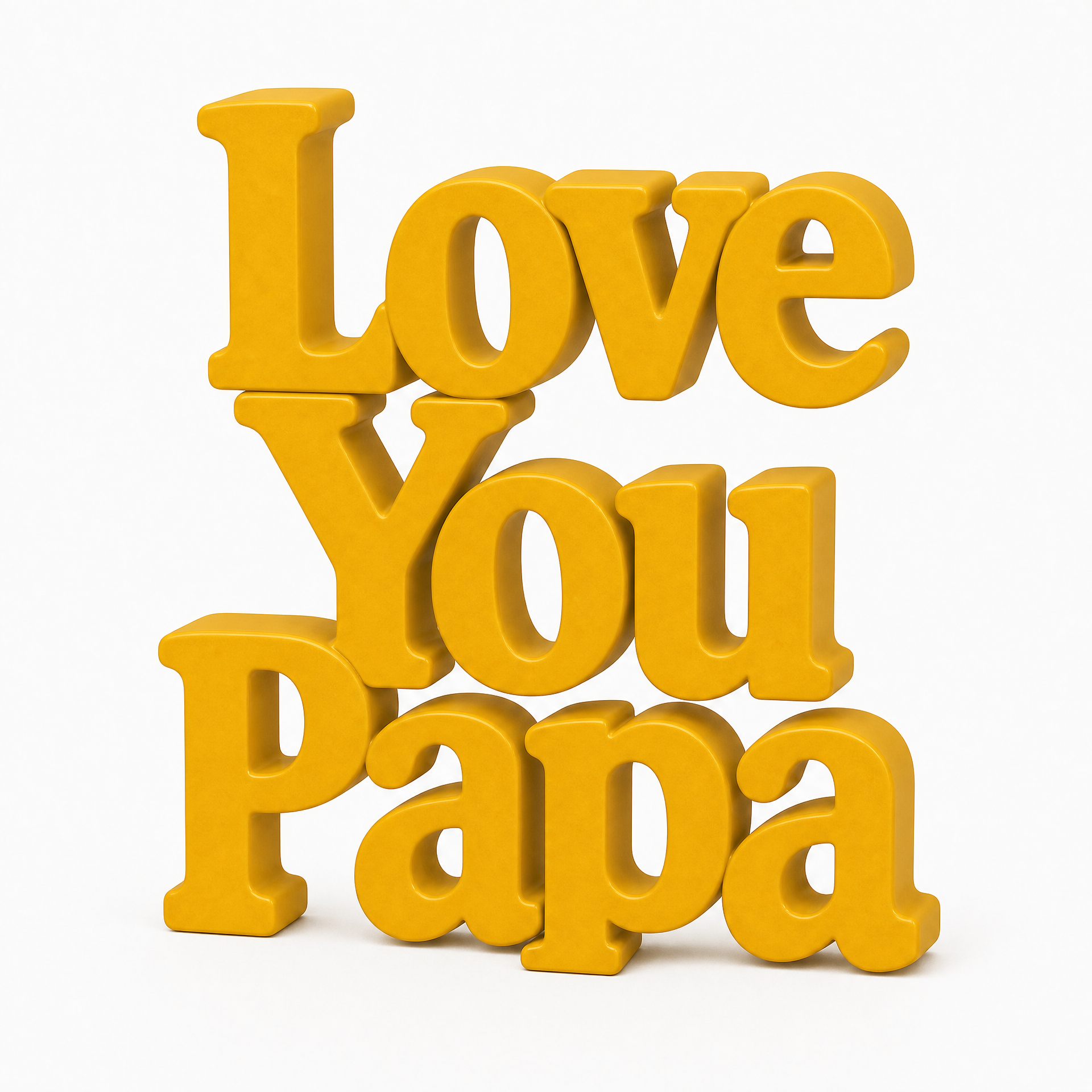 Love You Papa Table Top Sign | Father's Day Gift | Desk Decor