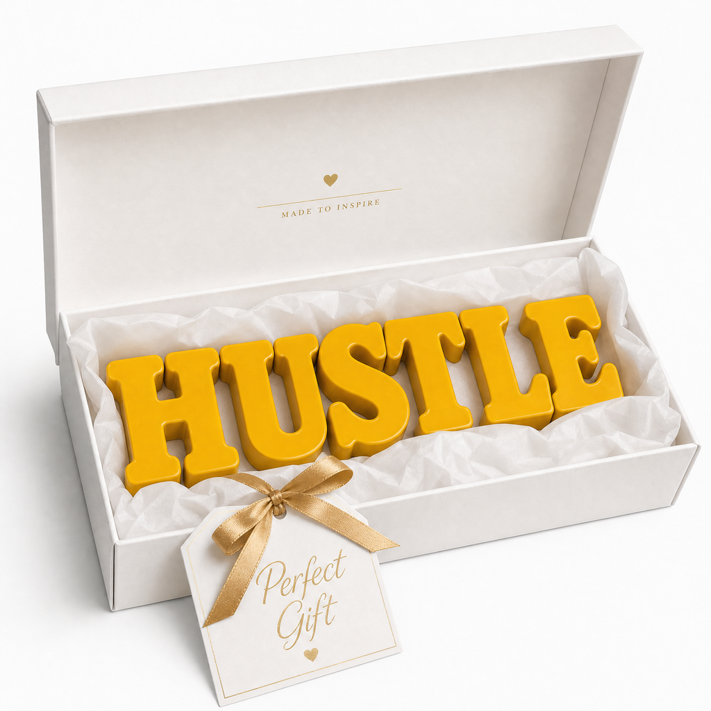 Hustle Table Top Sign | Motivational Desk Decor | Office Decor