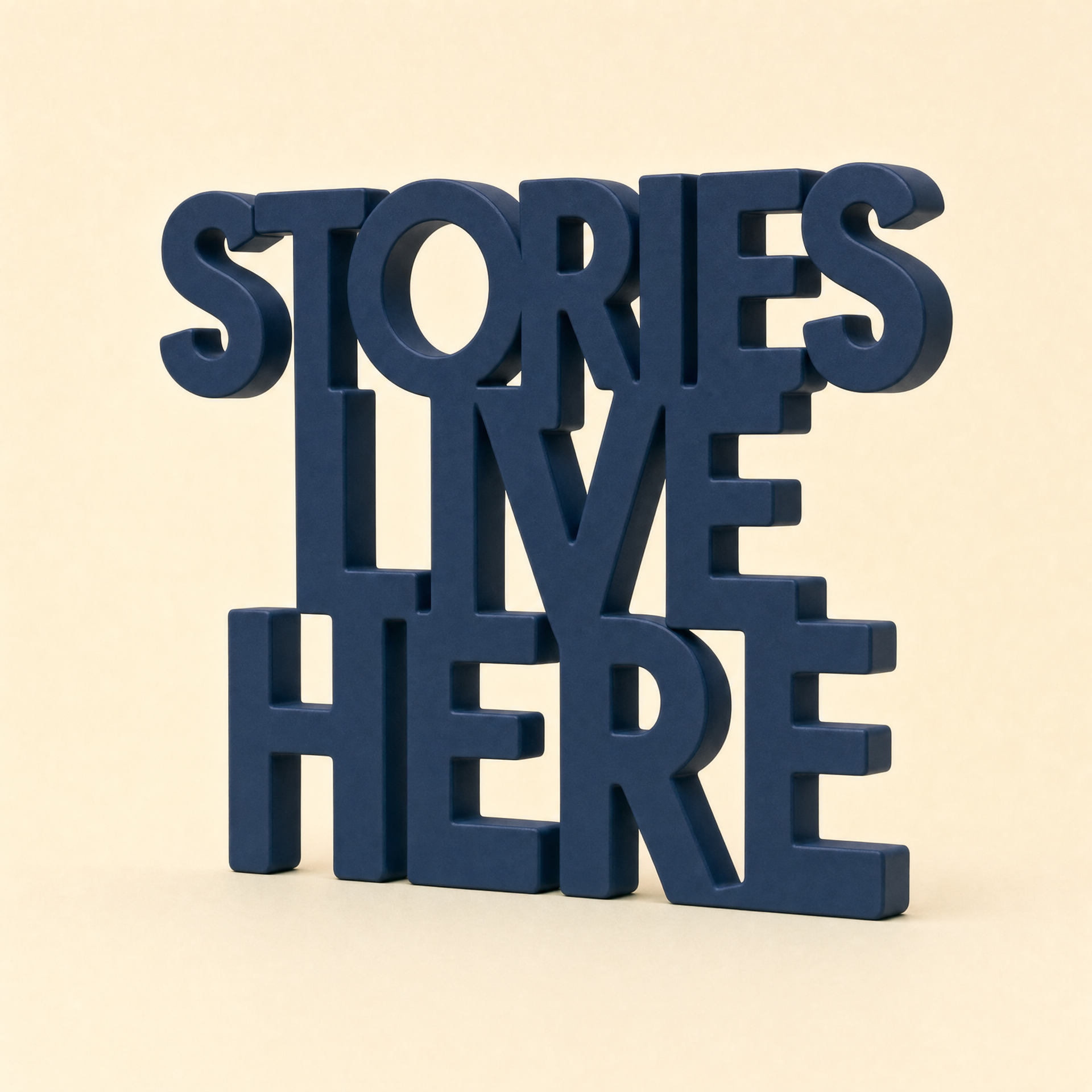 Stories Live Here | Book Lover Table Sign