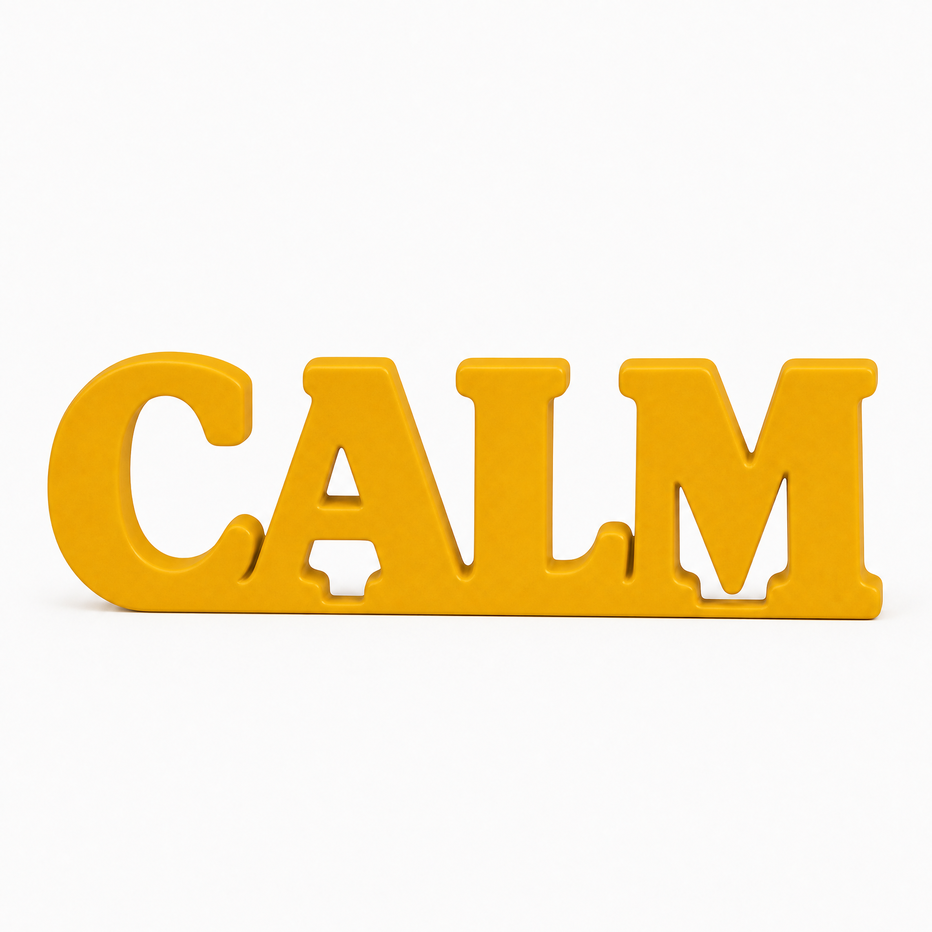 Calm Table Top Sign | Minimalist Desk Decor | Office & Home Decor