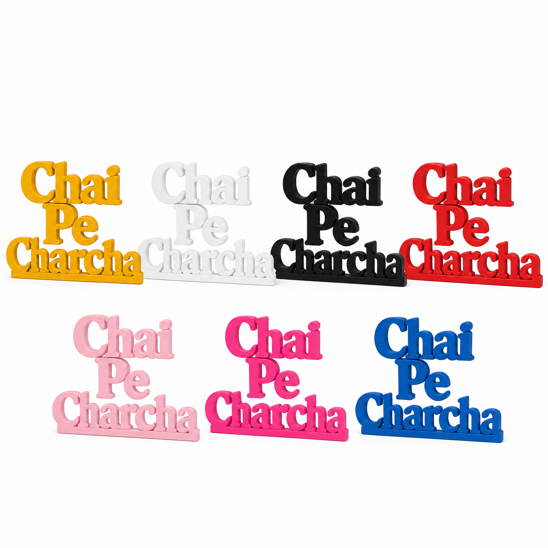 Chai Pe Charcha Table Top Sign | Kitchen & Cafe Decor | Shelf Decor